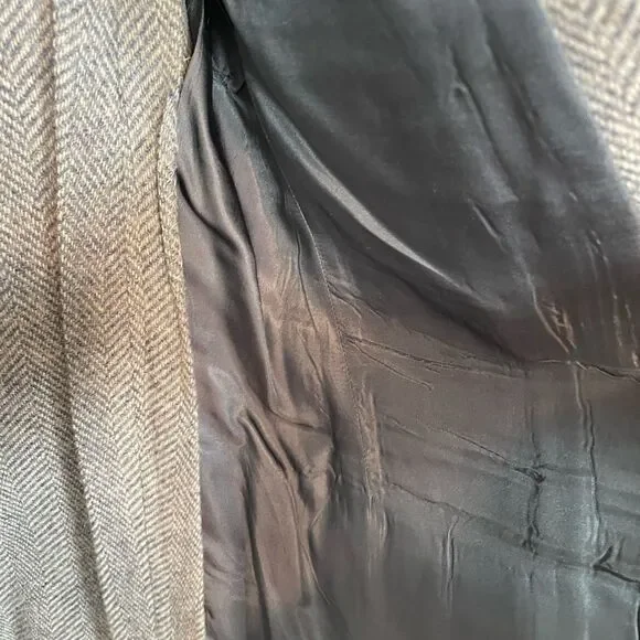 Mens pure wool grey blazer custom for Loevenharts premium lined coat jacket 40